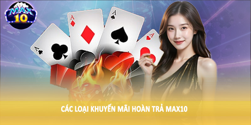Các loại khuyến mãi hoàn trả MAX10